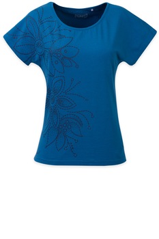 Tricou cu decolteu rotund Budmil, Carin, Bumbac, Albastru, Albastru Tricou cu decolteu rotund Budmil, Carin, Bumbac, Albastru, Albastru