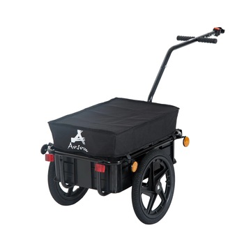 Remorca Homcom, Pentru bicicleta, Din otel, 144 x 59 x 80 cm, Negru Remorca Homcom, Pentru bicicleta, Din otel, 144 x 59 x 80 cm, Negru
