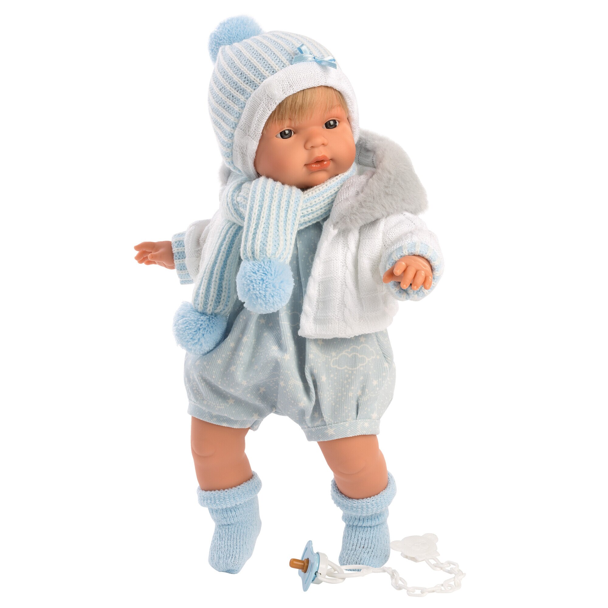 Papusa interactiva Llorens Crying Babies - Sasha, 38 cm
