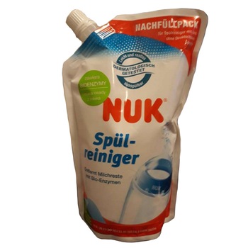 Solutie rezerva pentru spalat biberoane si accesorii 500 ml Nuk 256401, Multicolor Solutie rezerva pentru spalat biberoane si accesorii 500 ml Nuk 256401, Multicolor