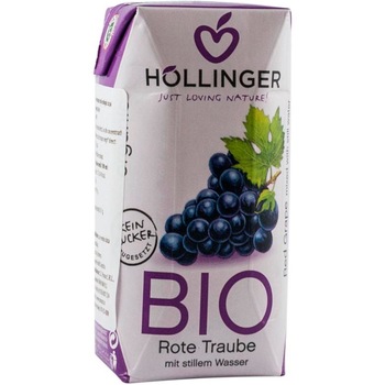 Suc de struguri rosii Bio cu pai Hollinger 200 ml Suc de struguri rosii Bio cu pai Hollinger 200 ml