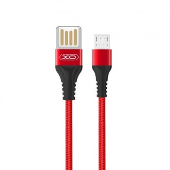 Cablu de date XO - NB118, USB - Apple (Lightning), 2.1A, 1m, Rosu Blister Cablu de date XO - NB118, USB - Apple (Lightning), 2.1A, 1m, Rosu Blister