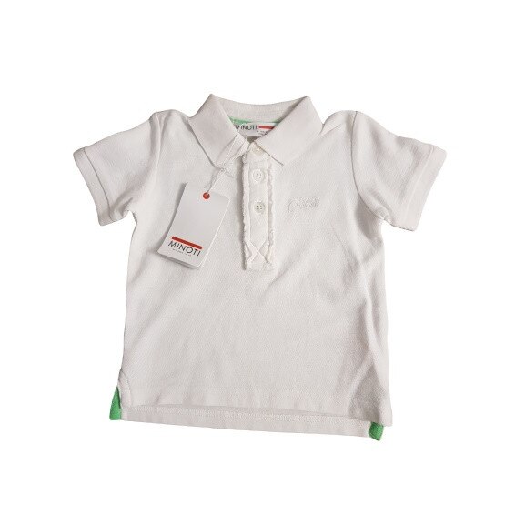 Tricou Polo, Minoti, alb, Alb