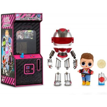 Papusa L.O.L. Surprise Boys Arcade Heroes Gear Guy cu 15 surprize Papusa L.O.L. Surprise Boys Arcade Heroes Gear Guy cu 15 surprize