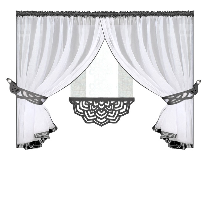 Primo set de perdele Gri 400*155