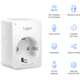 Комплект 2 смарт контакта TP-Link Mini Tapo P100, Wi-Fi, Гласов контрол, 10A, Съвместимост Android/iOS, Amazon Alexa и Google Assistant, 220-240V, Бял