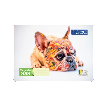 Bloc desen NEBO , A4 , 16 file , Premium , Catelus , Robentoys Bloc desen NEBO , A4 , 16 file , Premium , Catelus , Robentoys