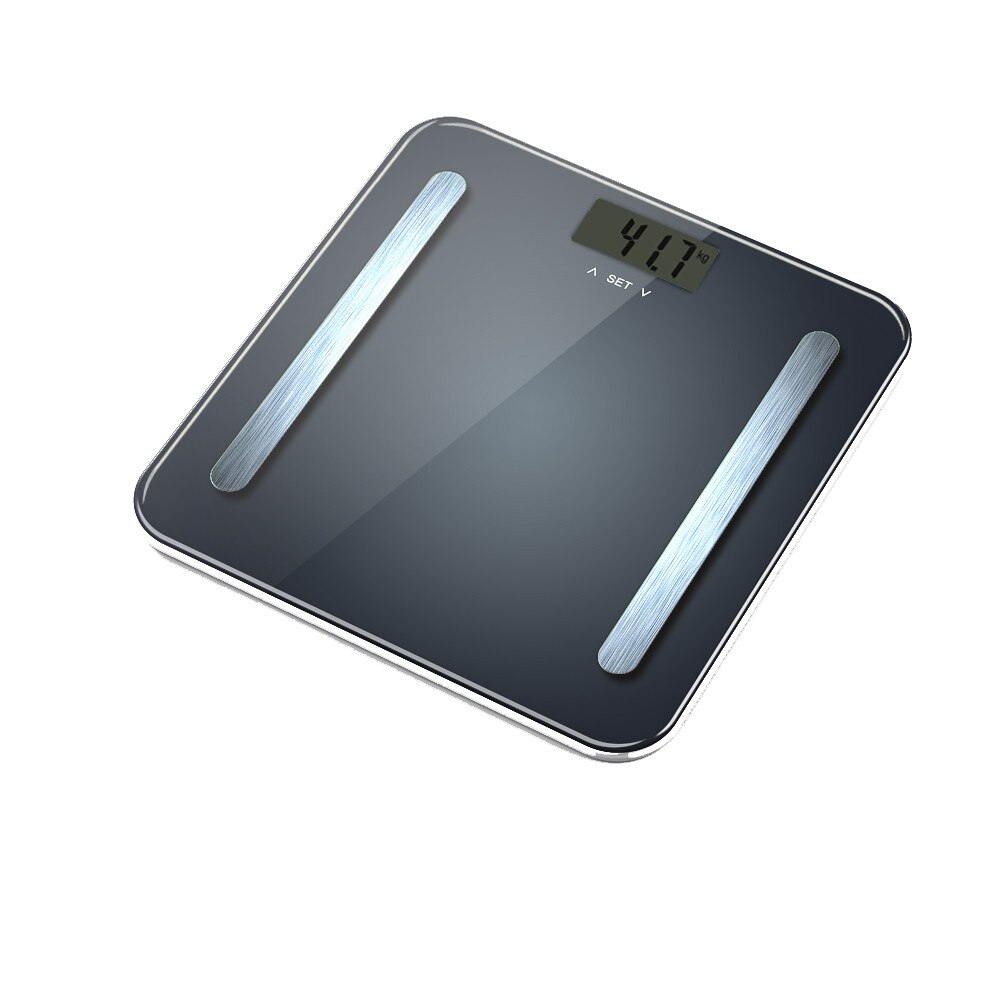 Cantar corporal electronic Hausberg HB-6004NG, Max. 180kg, Afisaj Led, Inchidere automata, putere 6V, Negru