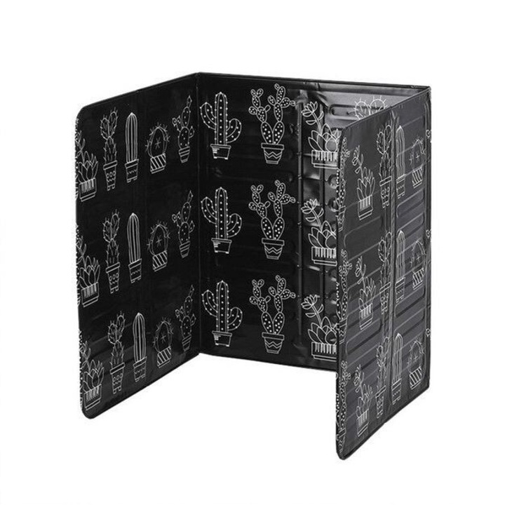 Защита против пръски за печка, 84,5 х 32,5 см Черен