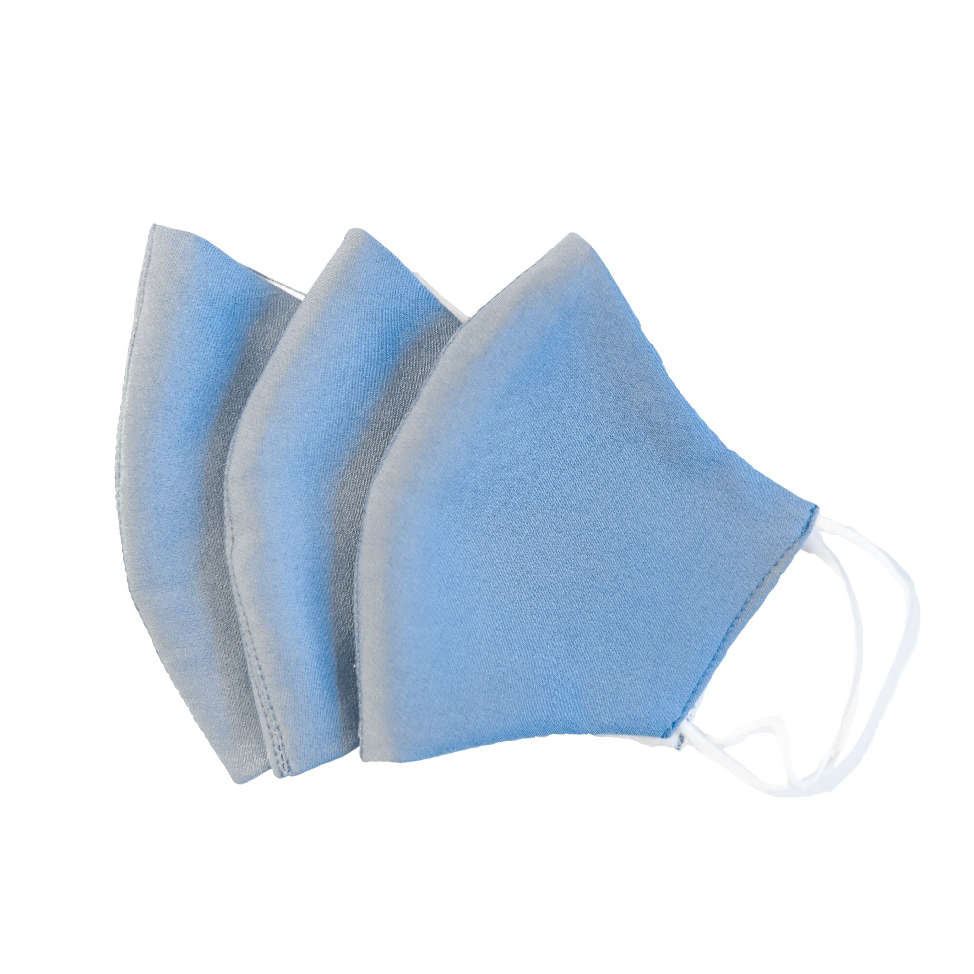 Set 3 masti protectie faciala reutilizabile pentru copii, Emily G, bleu