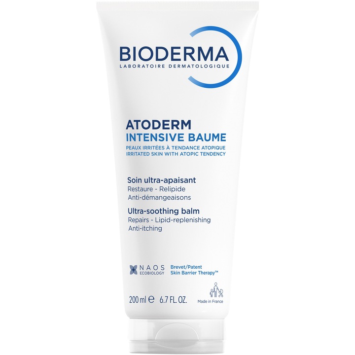 Балсам за тяло Bioderma Atoderm Intensive, За много суха и атопична кожа, 200 мл