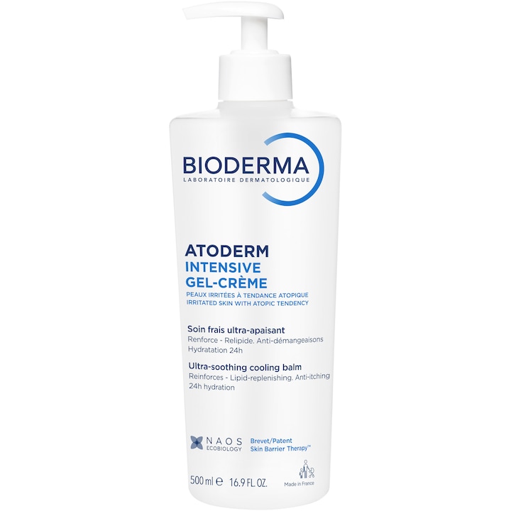 Крем-гел за тяло Bioderma Bioderma Atoderm Intensive, За много суха и атопична кожа, 500 мл