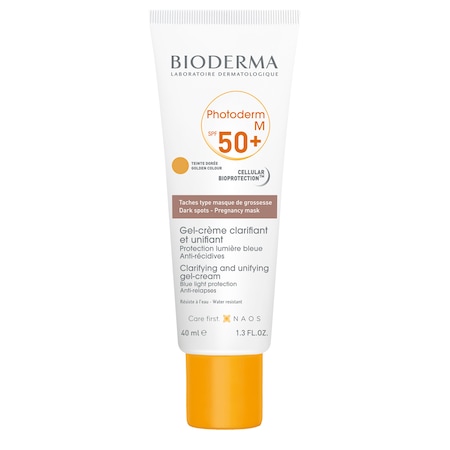 Крем за лице с цвят Bioderma Photoderm M SPF 50+, За чувствителна кожа