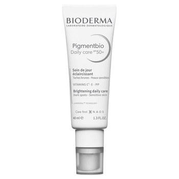 Crema de fata de zi Bioderma Pigmentbio Daily SPF 50+ pentru ten hiperpigmentat, 40 ml Crema de fata de zi Bioderma Pigmentbio Daily SPF 50+ pentru ten hiperpigmentat, 40 ml