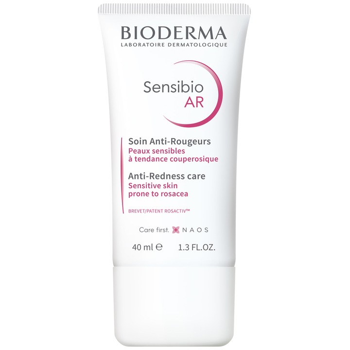 Crema de fata Bioderma Sensibio AR pentru ten sensibil cu roseata, 40 ml