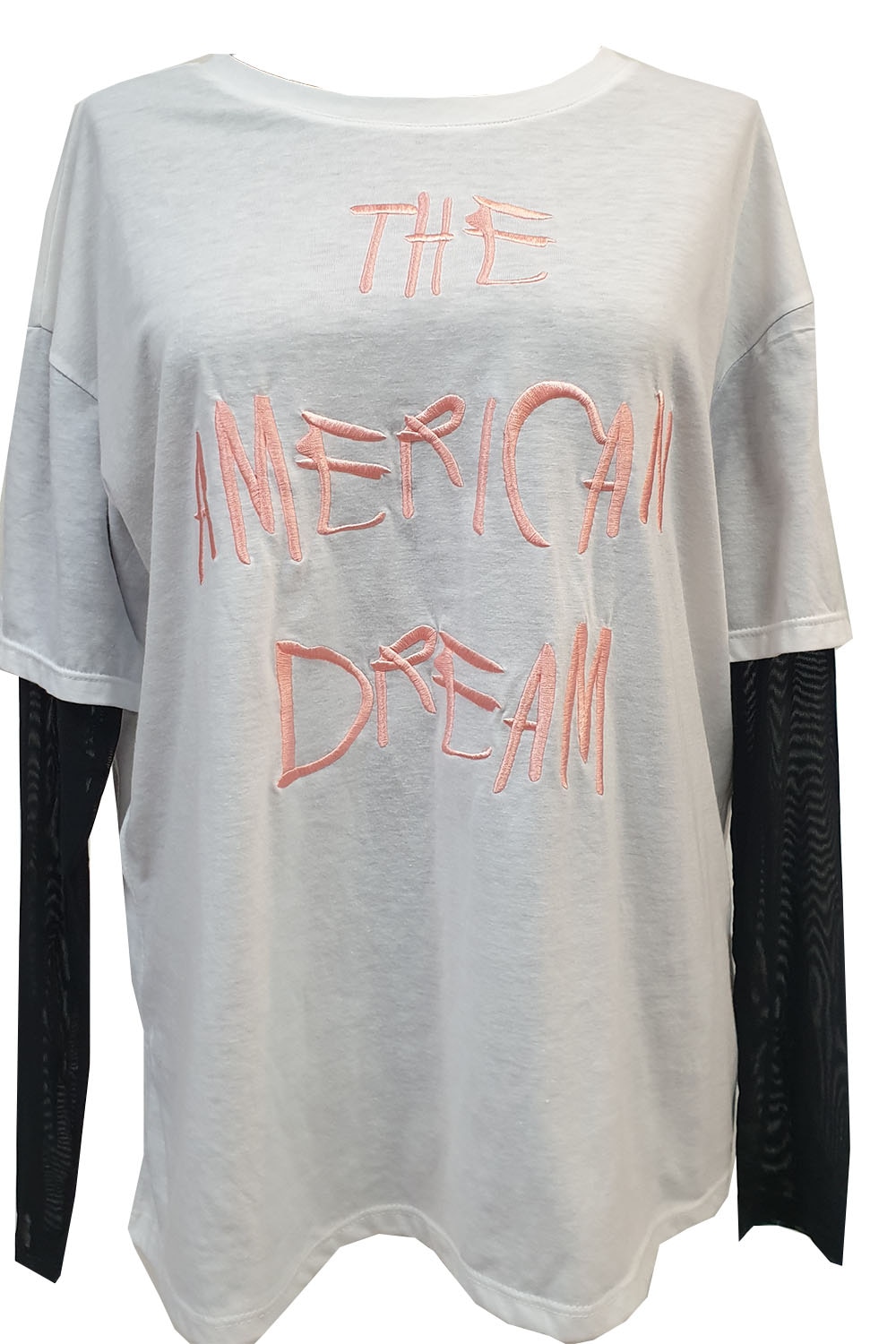 Bluza Tally Weijl cu imprimeu grafic, Alb Negru