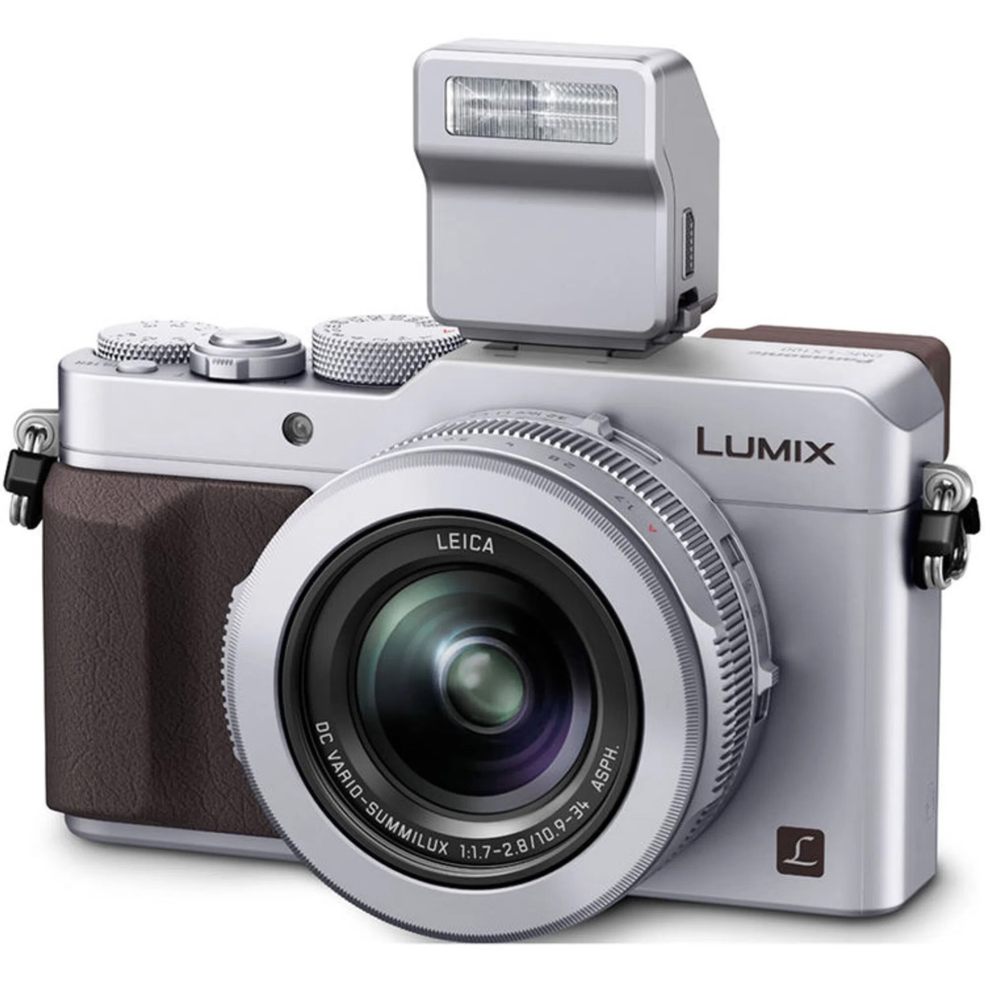 Aparat foto compact Panasonic Lumix DMC-LX100, 4K, 16.8MP, Silver
