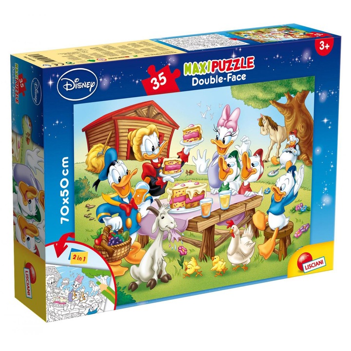 Пъзел Lisciani Donald Duck Maxi DF, Farm, 35 части