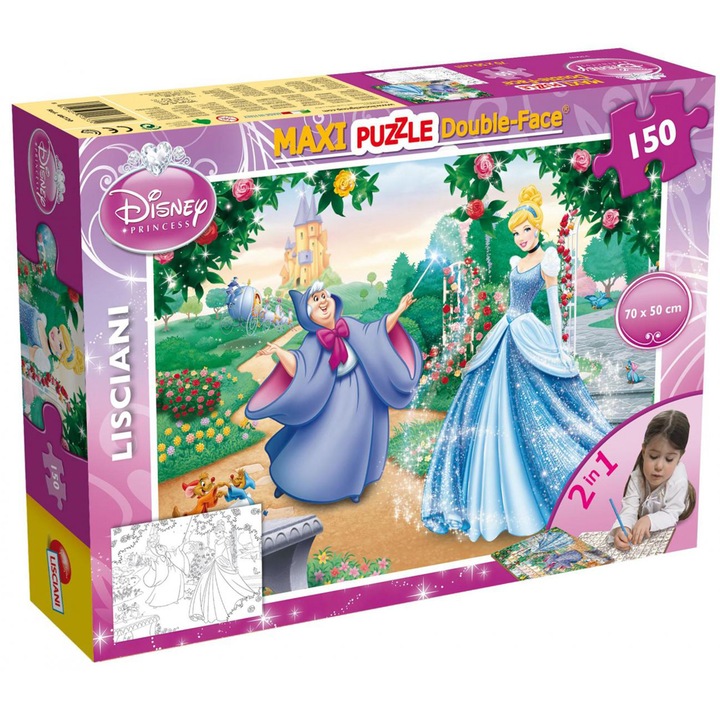 Пъзел Lisciani Cinderella Maxi DF, 150 части