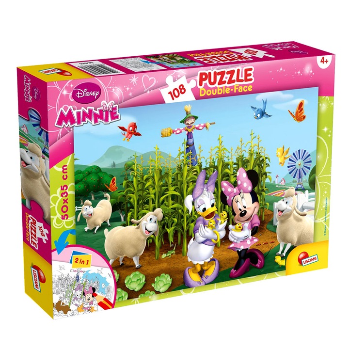 Пъзел Lisciani Minnie Mouse Plus DF, 108 части
