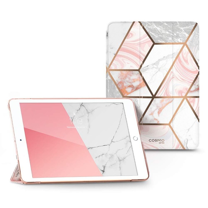 Калъф Supcase Cosmo за iPad 10.2 2019, Marble