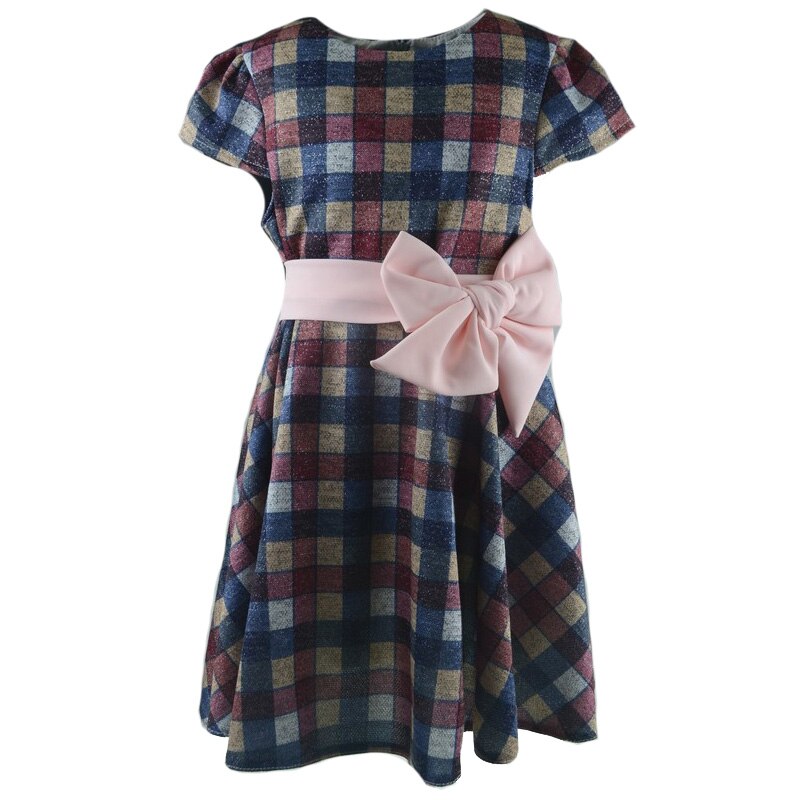 Rochita eleganta pentru fete Tylkomet, carouri, Multicolor