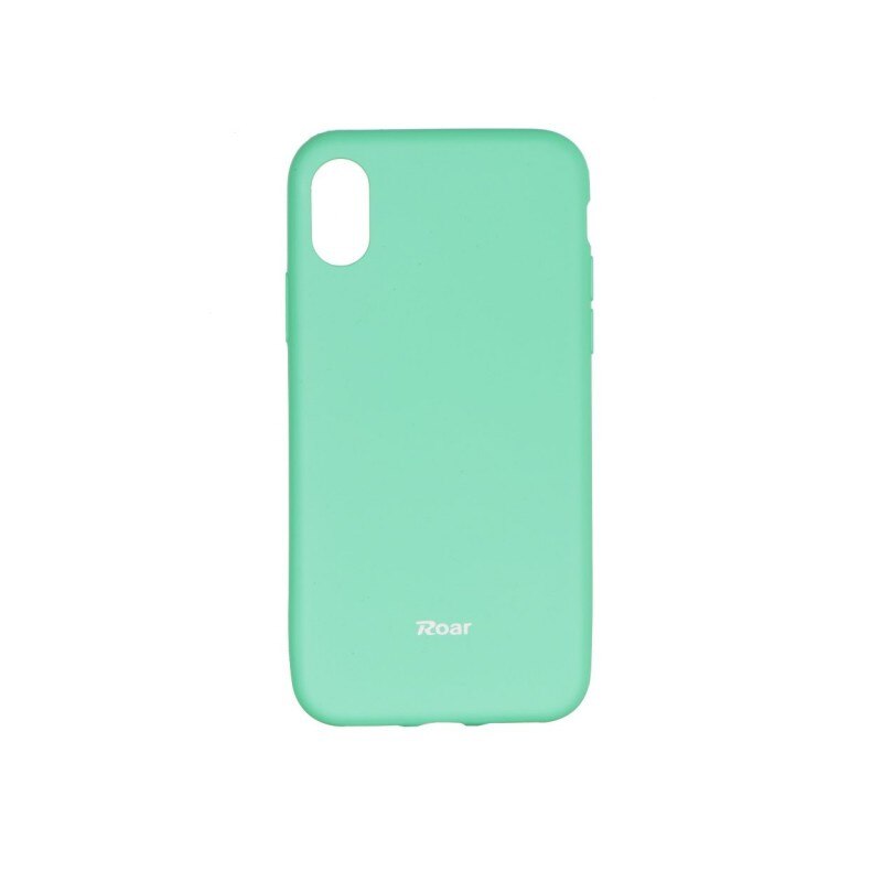 Husa Spate Roar Colorful Jelly iPhone X/xs , Silicon, Verde Mint