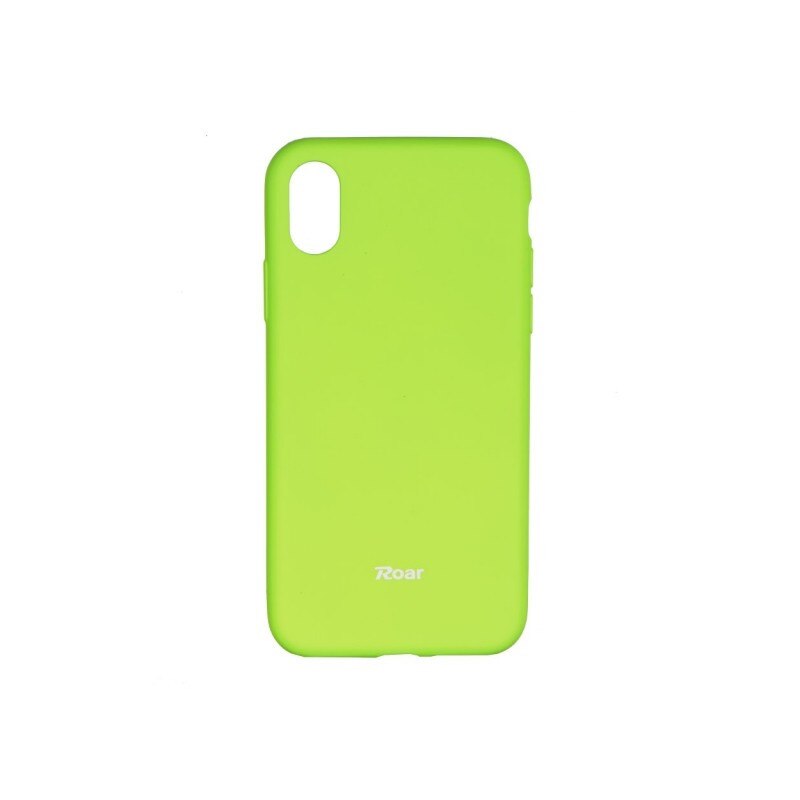 Husa Spate Roar Colorful Jelly iPhone X/xs , Silicon, Verde Lime
