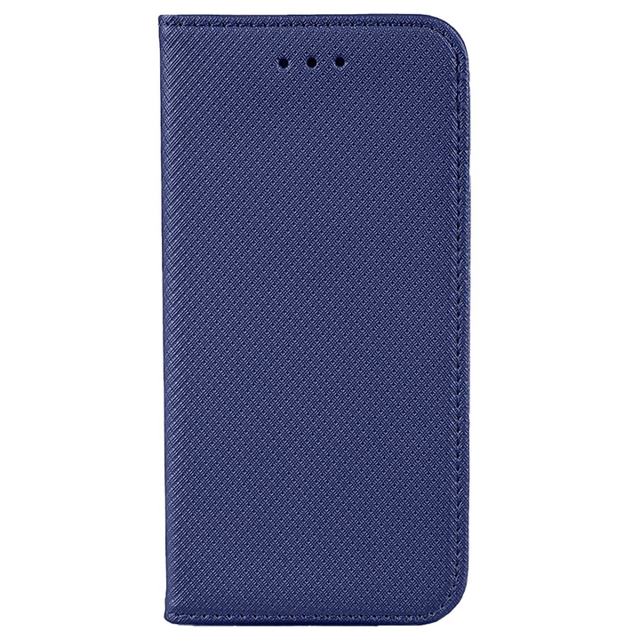 Huawei Y3 2017 PU кожен капак с магнитно затваряне, Optim Soft Close, син