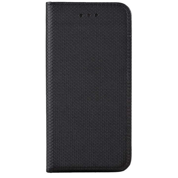 Huawei Honor 20 PU кожен флип калъф с магнитно затваряне, Optim Soft Close, черен