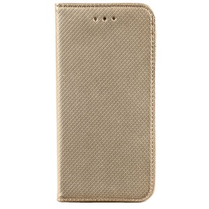 Husa Flip tip carte compatibila cu Samsung Galaxy S23 Ultra din Piele Optim Protect cu Inchidere Magnetica, Aziao Smart Soft Close, Gold