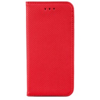 Husa Flip din Piele PU Asus Zenfone GO 5.5 ZB552KL , inchidere magnetica, Optim Soft Close, Rosu