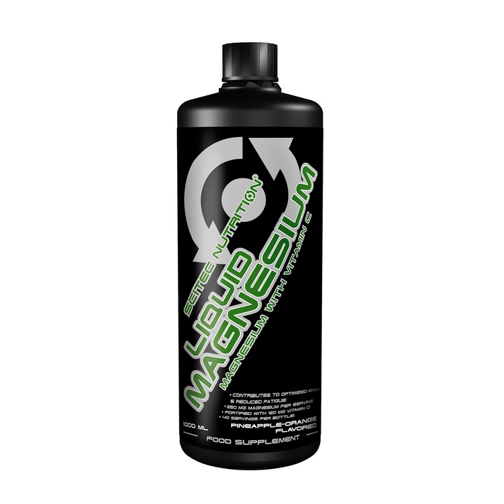 Supliment Alimentar Scitec Liquid Magnesium ananas si portcola 1000 ml