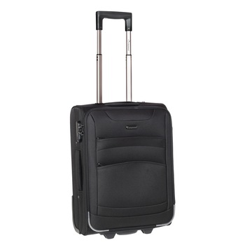 Troler Cabina, Diplomat, ZC 6019 - 55 cm, Negru Troler Cabina, Diplomat, ZC 6019 - 55 cm, Negru