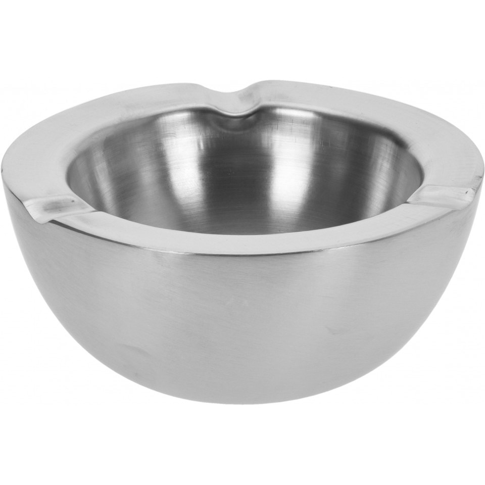 Scrumiera din inox cu pereti dubli , 12 x 5.4 cm