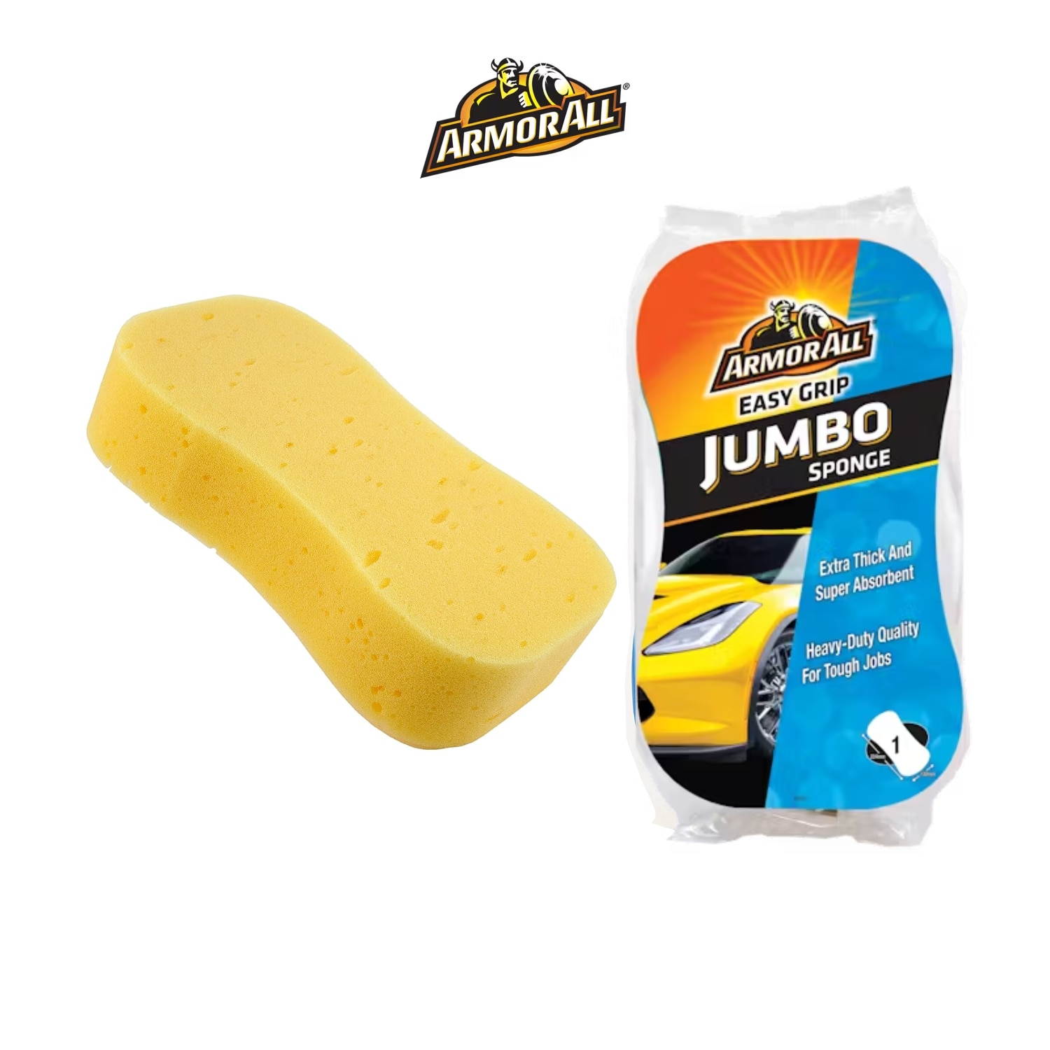  Armor All Jumbo Sponge Easy Grip : Automotive