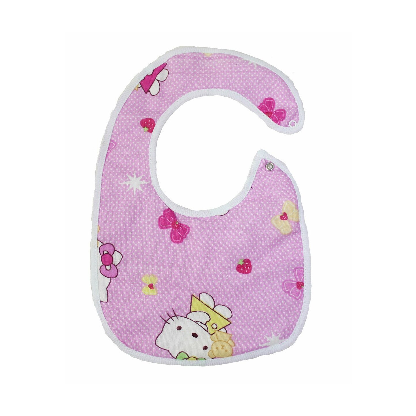 Baveta bebe, Hello Kitty, roz deschis, 0-6 luni