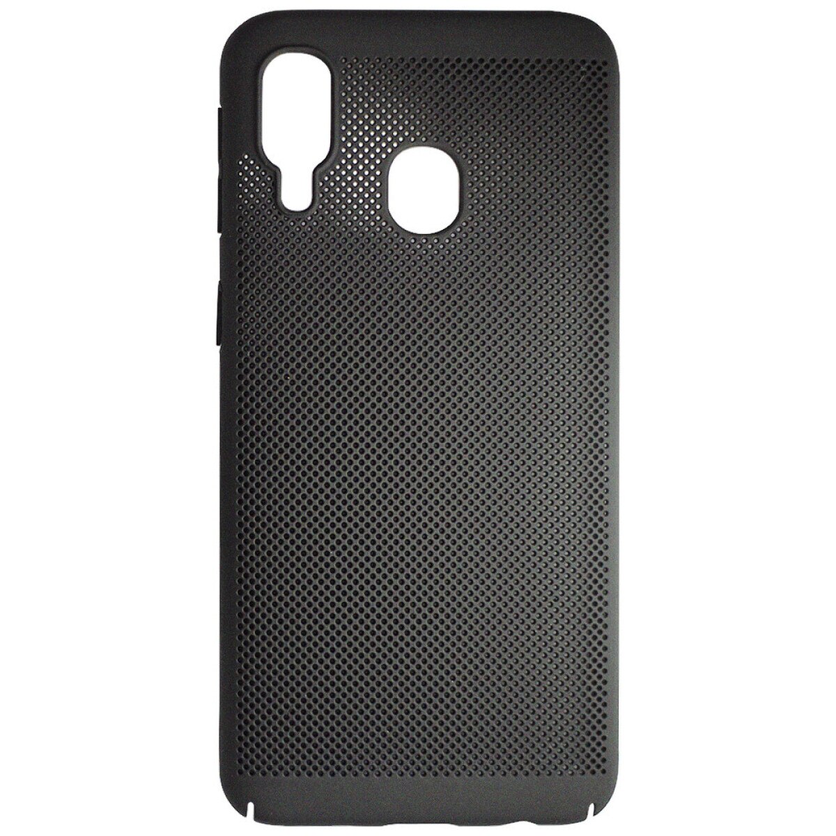 Husa Hard pentru Samsung Galaxy A40 Negru - Model Perforat