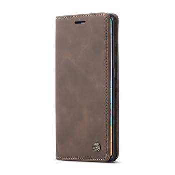 Husa Huawei Mate 30 Pro, CaseMe, slim piele, tip portofel, stand, inchidere magnetica, textura catifelata, Maro coffee Husa Huawei Mate 30 Pro, CaseMe, slim piele, tip portofel, stand, inchidere magnetica, textura catifelata, Maro coffee