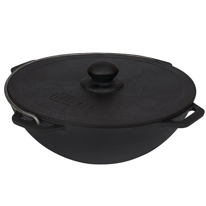 Сeaun asiatica din fonta cu capac 8 litri