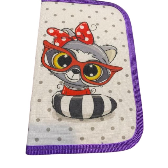 Penar cu pisica, 1 fermoar, o clapeta, echipat 15 piese