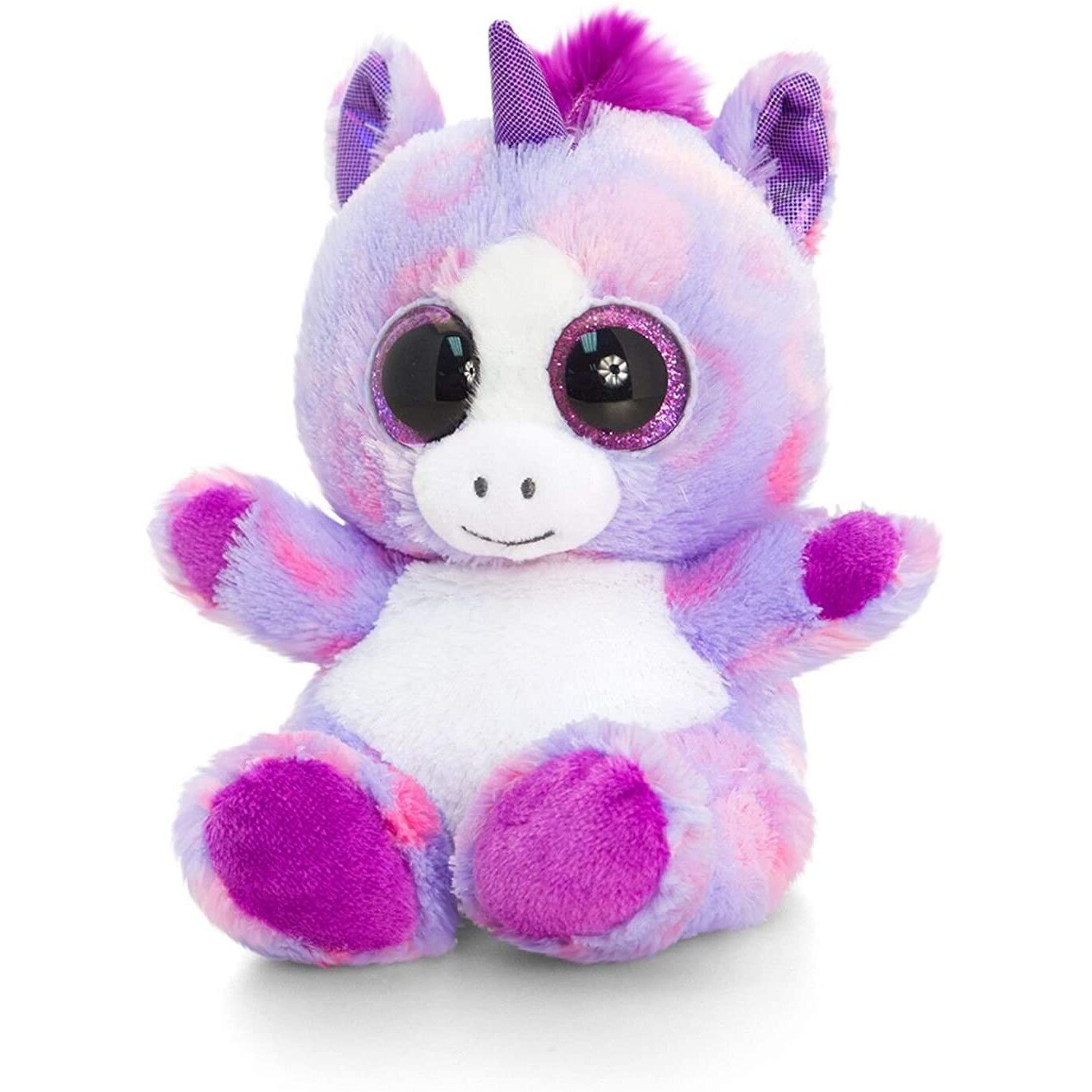 Jucarie de plus Keel Toys, Unicorn, 25cm, alb - violet