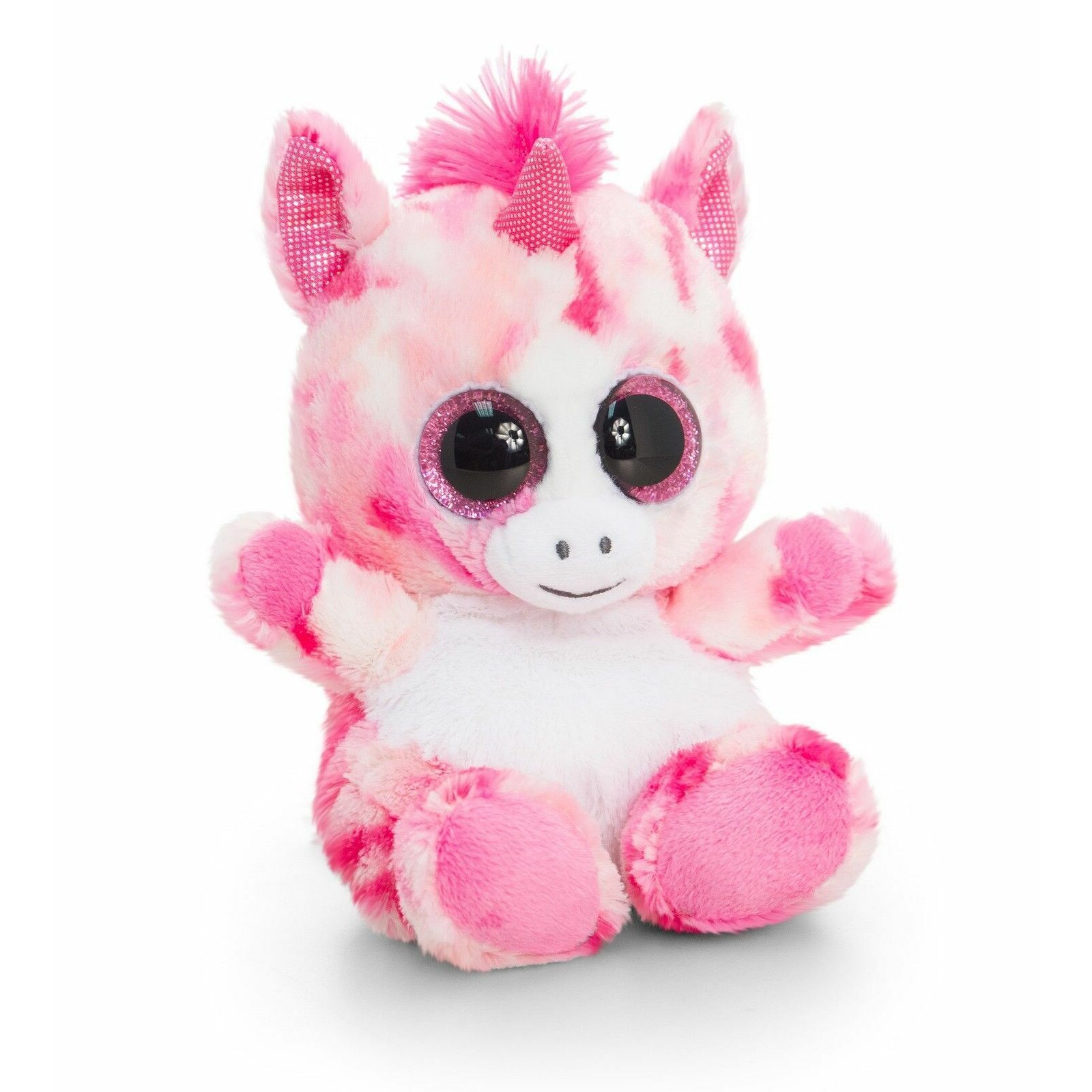 Jucarie de plus Keel Toys, Unicorn, 25cm, alb - roz