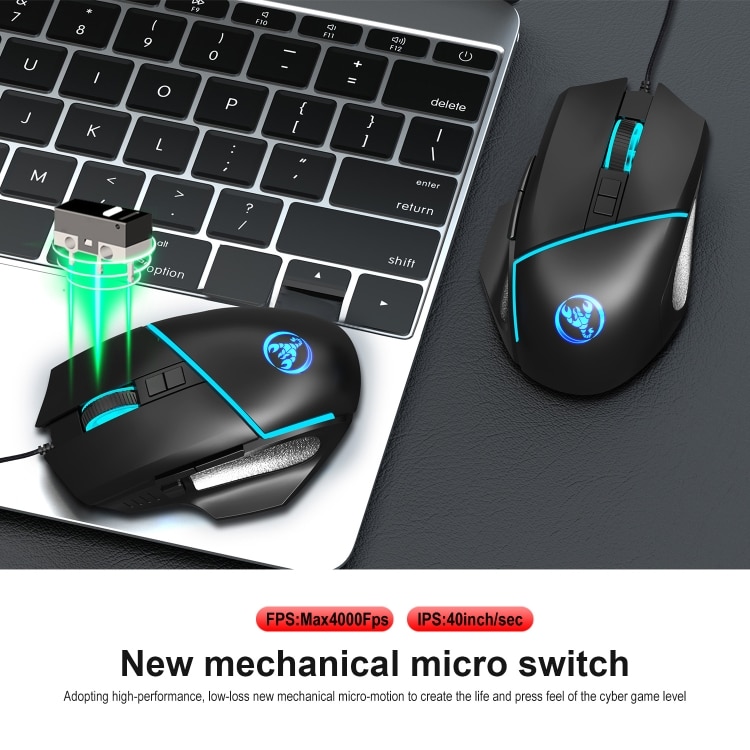 Mouse Led Pentru Laptop Sau Pc Calculator Profesional Pentru Gaming Cu Cablu Usb 1 5m Si 6400 Dpi Original Deals Emag Ro