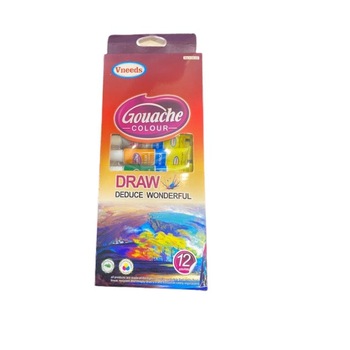 Acuarele Tempera Gouache Colour, 12 culori Acuarele Tempera Gouache Colour, 12 culori