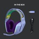 Слушалки Gaming Безжични Logitech G733, Ултралеки, Lightsync RGB, Lilac