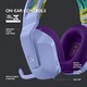 Слушалки Gaming Безжични Logitech G733, Ултралеки, Lightsync RGB, Lilac