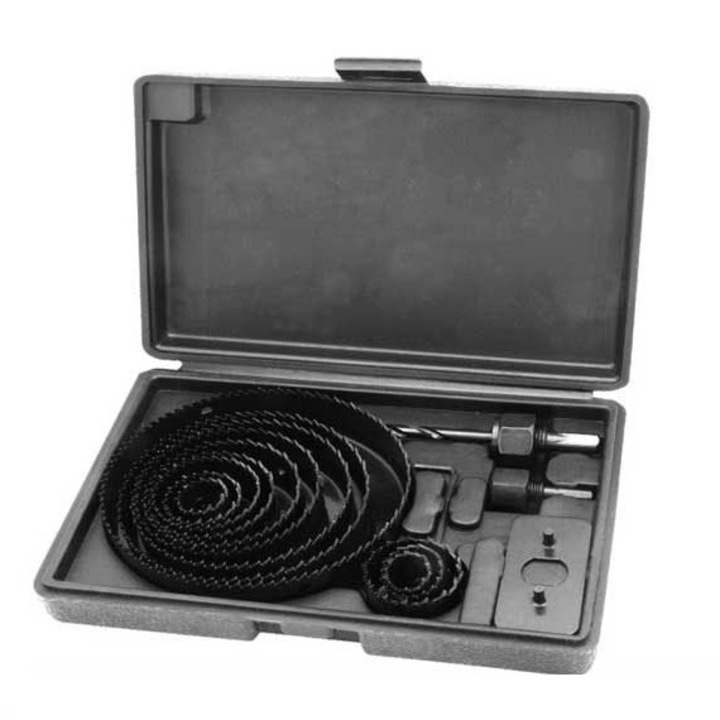 Dispozitiv ajustabil de gaurit gips-carton Wert 2522, Ø29-127 mm, 16 piese