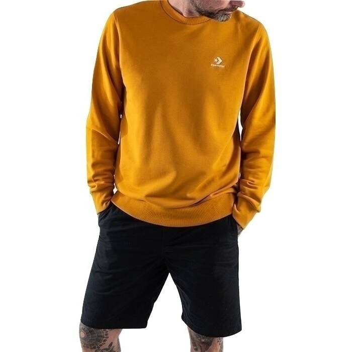 Bluza Converse Emb Crew Ft, Portocaliu