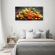 Pictura pe panza. 140 x 70cm. Decorarea peretilor "Un cos cu legume cu fructe”